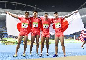 Olympics: Japan wins silver in 4x100 relay