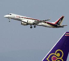 MRJ leaves for U.S. to undergo flight tests