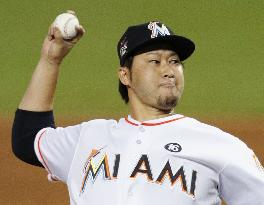 Marlins' Tazawa pitches scoreless inning of relief