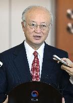 IAEA chief Amano in S. Korea