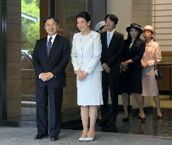 Japan's crown prince leaves for France