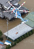 Powerful typhoon in Japan