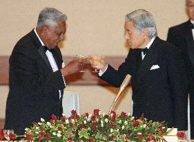 Singapore president attends reception at Imperial Palace