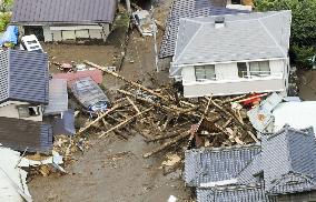 Heavy rains trigger floods, mudslides in various parts of Japan