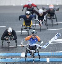 Athletics: Watanabe wins men's wheelchair title at Tokyo Marathon