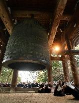 Monk sounds bell