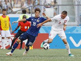 Football: Japan vs Poland at World Cup