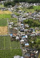 Suspected tornado hits western Japan