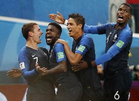 Football: France vs Belgium at World Cup