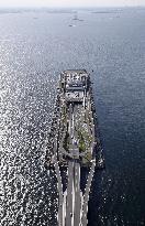 Umihotaru parking area on Tokyo Bay