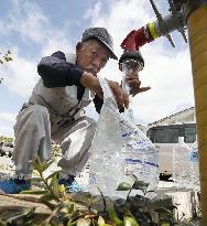 Aftermath of typhoon Faxai in Chiba