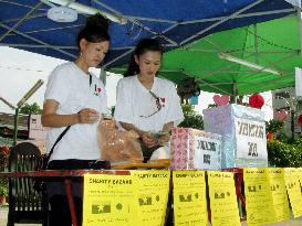 Quake charity bazaar in Yangon