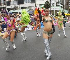 (1)Samba carnival held in Tokyo's Asakusa district