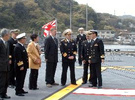 Russian fleet commander visits Yokosuka base