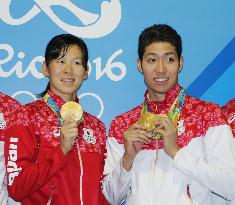 Olympics: Japan's Kaneto, Hagino meet press