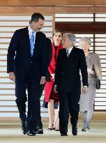 Spanish, Japanese royal couples meet in Tokyo