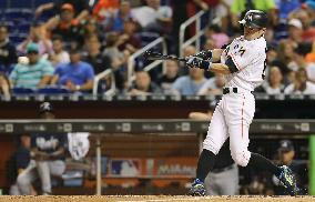 Baseball: Marlins Ichiro hits safely