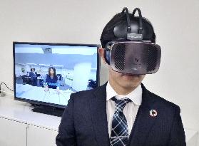 Dept. store develops VR system for customer service training
