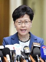 H.K. chief over extradition bill