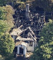 Historic house built by U.S. architect in Kanagawa damaged by fi