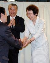 Ex-Foreign Minister Yoriko Kawaguchi relected to upper house