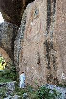 Swat valley's giant Buddha has lost its smile