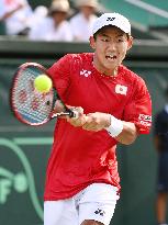 Tennis: Japan takes 2-0 lead vs Ukraine in Davis Cup playoff