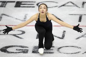 Hongo in Skate Canada practice session