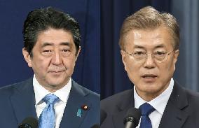 Abe, Moon hold 1st phone talks: official