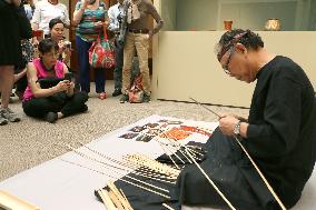 Bamboo handicrafts displayed at Met