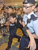 Hong Kong protesters demonstrate against China