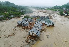 Deadly heavy rain hits southwestern Japan