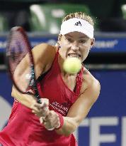 Tennis: Kerber defeats Pliskova in Pan Pacific quarterfinals