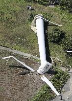 Typhoon Cimaron leaves damage in western Japan