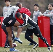 Rugby: Japan in World Cup training