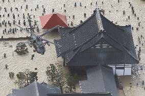 Powerful typhoon in Japan