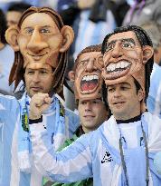 Argentina vs Germany at World Cup q'final