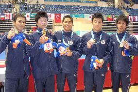 Japan strikes gold in swimming, gymnastics