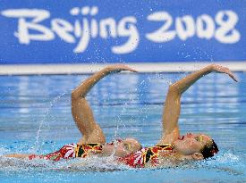 Russia leads after synchronized duet technical routine