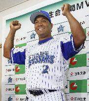 Baseball: BayStars' Lopez named player of month for 1st time