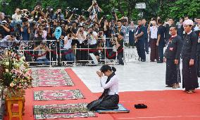 Myanmar marks 70th anniversary of Martyrs' Day