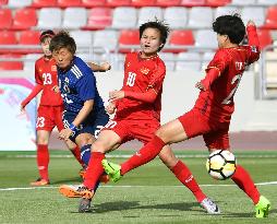 Football: Women's Asian Cup group stage match