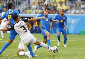 Football: Brazil vs Costa Rica at World Cup