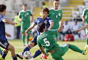 Football: Japan vs. Turkmenistan at Asian Cup