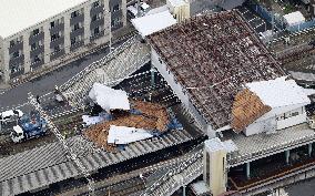 Typhoon Faxai hits Tokyo area