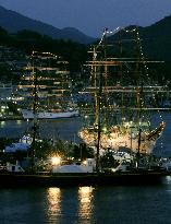 7 tall ships gather in Nagasaki Port
