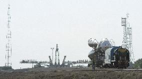 Soyuz at launch pad