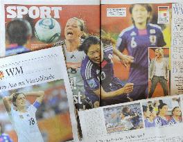 German papers praise Japan's soccer team