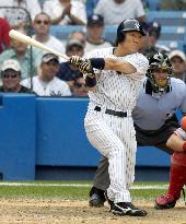 Yankees' Matsui delivers 2-run double to bring walkoff victory