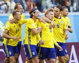 Football: Sweden vs Switzerland at World Cup